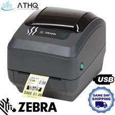 Zebra GK420t Direct Thermal Transfer 203dpi Barcode Printer USB GK42-102510-000