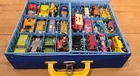 MATCHBOX LESNEY SUPERFAST CARRY CASE FULL OF TOY CARS MATCHBOX CORGI ETC