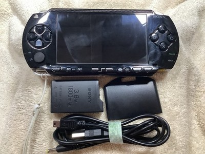 Sony PSP 1001 (N.A.) Handheld Gaming Console - Black, IPS Screen. Glass Lens.