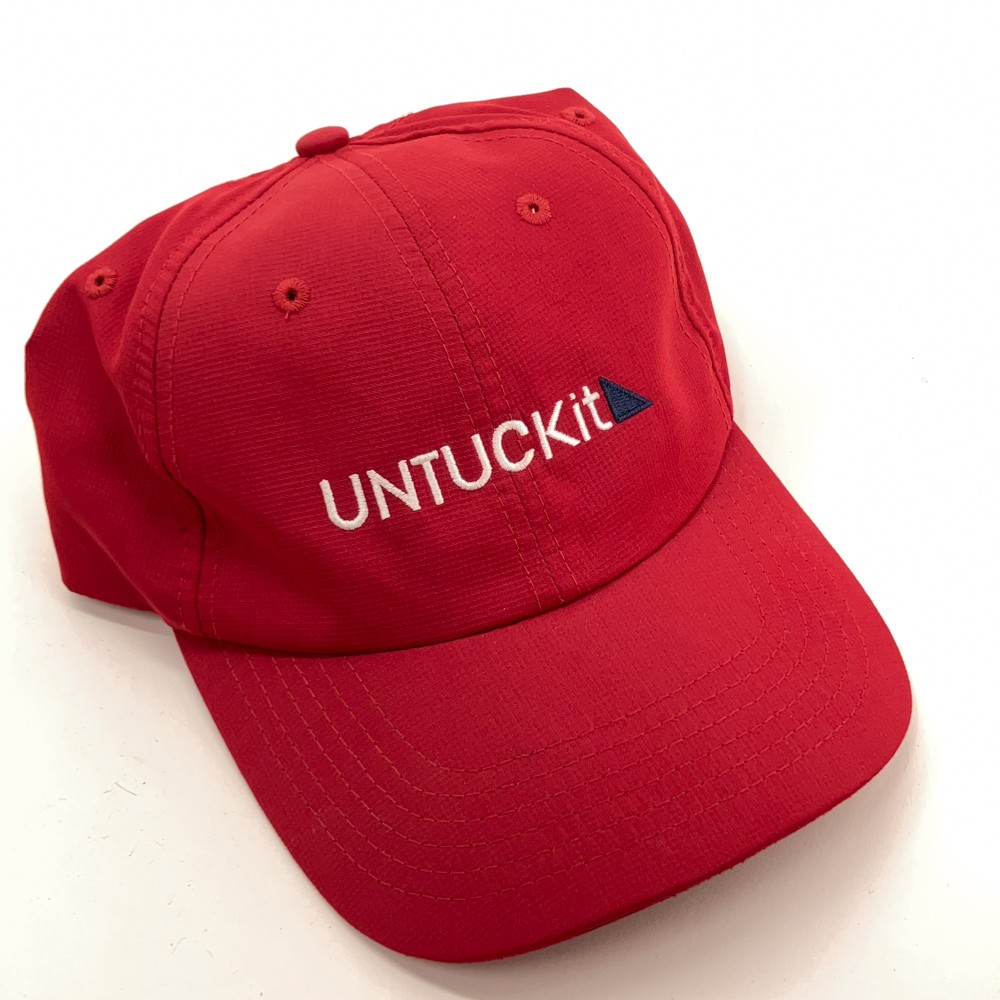 Untuckit lightweight red baseball cap - image 1