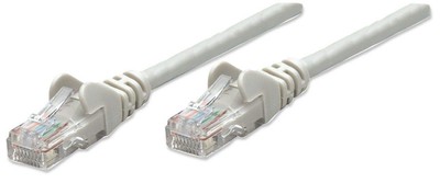 Intellinet Network Patch Cable, Cat5e, 0.5m, Grey, CCA, U/UTP, PVC, RJ45, Gold P