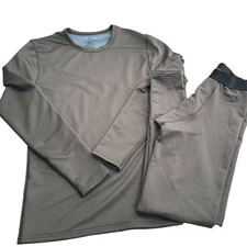 Champion Performance Baselayer Set Small Mens Moisture-Wicking Grey Base Layer