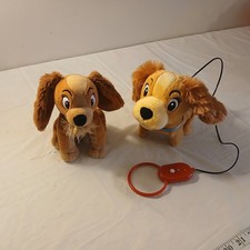 Disney Lady the Tramp Lady Plush Toy Lady Dog Wired Leash Controlled Plush