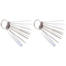 2X Guitar  Slotting Bridge Pin Hole Slot File Kit Saw Rods Filing Set2729