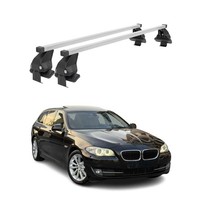 Menabo DachträGer GrundtäGer FüR BMW 5Er F11 Touring 2009-2017 50Kg Stahl Silber