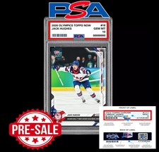 PSA 10 Jack Hughes 2026 Olympics Golden Goal Topps Now Card #18 Presale