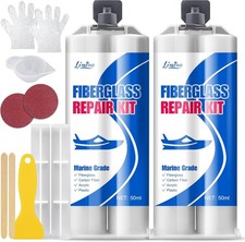 Marine Fiberglass Repair Kit - 100Ml Fiberglass Resin Filler for Fiberglass Bath