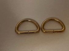 Generic Gold Tone 2-Piece D Rings Hardware Parts For Handbag Repairs DIY Crafts