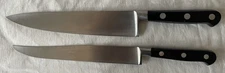 ZWILLING J A HENCKELS KNIVES 8" CHEF'S KNIFE & 7 1/2 CHEF'S CARVING KNIFE SPAIN