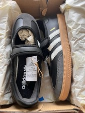 adidas Samba Jane Women's Sneakers White/Black/Gum, Size 6.5