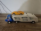Vintage TONKA 1970's Motor Mover  Car Hauler Carrier Pressed Steel W/ Corvette