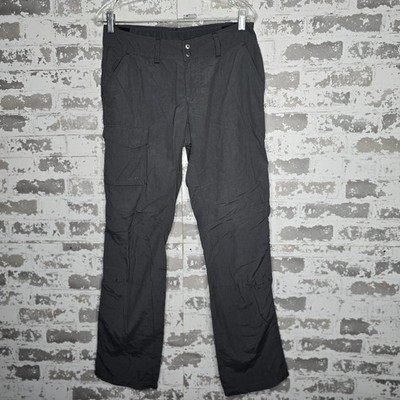 Columbia Pants Womens 6R Gray 100% Nylon Cargo Omni-Shade Hiking Straight Leg