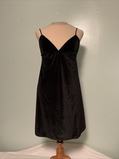 Victoria's Secret Stretch Velvet Nightie V-Neck Slip Dress Size Large