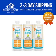 Lemon Mint Fresh Breath Mouthwash - 3 Pack, Alcohol Free  Gentle