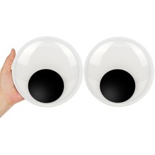 LotFancy Giant Googly Eyes, 7 inch, Self-Adhesive Wiggle Eyes, Big Eyes for