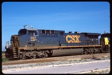 Original Rail Slide - CSXT 597 Mulberry FL 7-5-2004 - Fujichrome