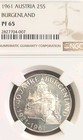 Austria 1961 25 Shillings Burgenland NGC PF65 Frosted Cameo Mtg 1,000 Rare  LJ — photo 2
