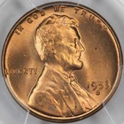 1953-S PCGS MS65RD Lincoln Cent 43958215