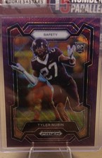 2024 Panini Prizm Draft Picks - Tyler Nubin #125 Purple Wave Prizm (RC)