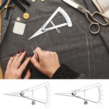 Leather Compass Adjustable Scribing Marking Gauge Lockable Divider Wing Creaser