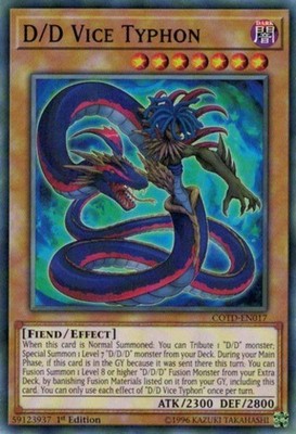 D/D Vice Typhon - COTD-EN017 - Common - 1st Edition - Heavily Played
