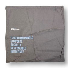 WORLD FERRAGAMO dust bag 17"x16" Supports Socially Responsible Initiatives