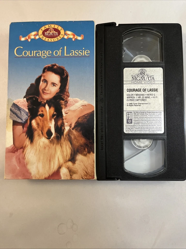 Courage of Lassie (VHS, 1992) Elizabeth Taylor, Frank Morgan, Tom Drake - Image 3 of 3