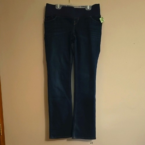 Neu Old Navy Damengröße 0 kurze dunkle Waschung Umstandsjeanshose zum Überziehen - Bild 1 von 7