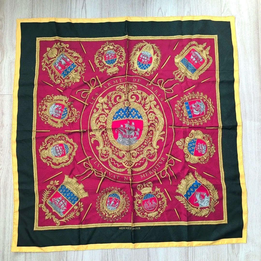 HERMES Carre 90 Silk 100% Scarf Multicolor Authentic G12101419