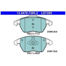 Satz Bremsbeläge Bremsklötze vorne für Seat Ibiza 4 6J1 6J5 6J8 | 915647
