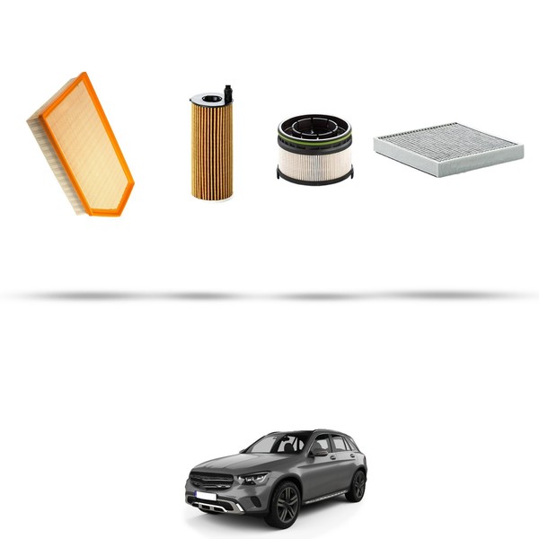 Hoffcar Wartungskit - 4 Filter FüR Mercedes Klasse Glc (X253, C253) 220D 143KW-image