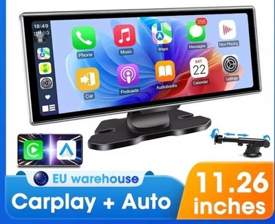 11.26'' Tragbarer Apple CarPlay und Android Auto Wireless Display Autoradio FM BT