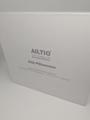 LUXURY AILTIO 100% Mulberry Silk Pillowcases 30 Momme Both Sides, Set of 2