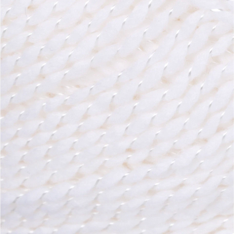 Hilo brillante blanco de 10,5 oz calibre 1178 yardas 3 deportivo ligero para tejer ganchillo Foto 3 de 4