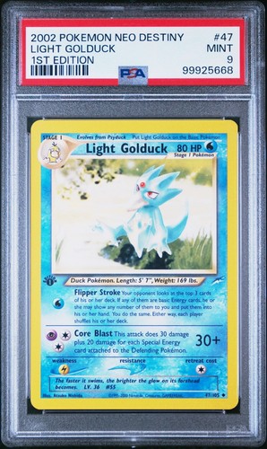 Light Golduck (1st Edition) graded PSA 9 for sale on eBay