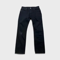 Levi's 501 Jeans Mens 32x32 Black Original Straight Leg Dark Wash Denim Pants