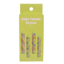 GEMS Kids Stylus 4 Pack Green Crayon Shape Tablet Touch Pens Stylus New In Box