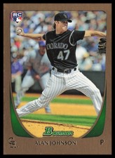 2011 Bowman Draft Picks & Prospects #53 Alan Johnson Colorado Rockies Gold