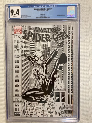 Amazing Spider-Girl #1 (Marvel 12/06). Sketch variant.  CGC 9.4  WP.        [SL] - Picture 1 of 2