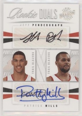 2009 Panini Season Update 52/99 Jeff Pendergraph Patrick Mills #53 Auto RC 9c6
