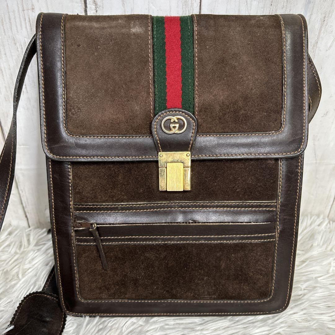 GUCCI Sherry Line Vintage Shoulder Bag Old Gucci