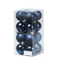 Christbaumkugeln Weihnachtskugeln Christbaumschmuck Kunststoff 4Cm Blau 16St.