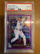 2025 Shohei Ohtani /250 Topps Purple HOLO Foil #1 PSA8