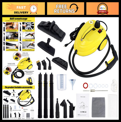 Portable 1800W Rolling Steam Cleaner for Floors, Cars, Kitchen & Bathroom - 2.0L