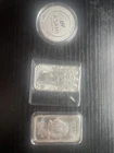 New ListingLot of 3 - 1 Troy oz .999 Fine Various Silver Rounds