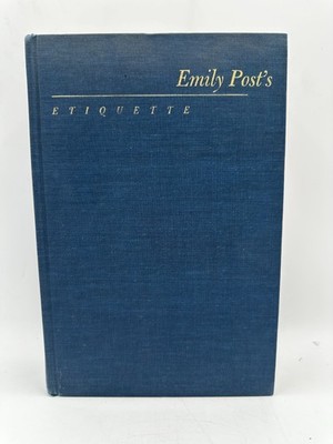 Emily Post's Etiquette SIGNED 1969 12th Edition Hardcover Book 