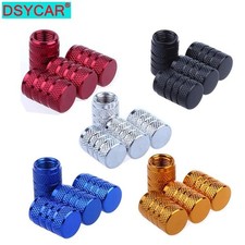 4pcs Aluminum Car Tire Valve Cap Tyre Valve Stem Cover Air Dust Wheel Rim Caps