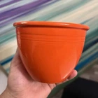 Vintage Fiesta Red #1 Mixing Nesting Bowl 1936 - 1942 Radioactive Inner Rings