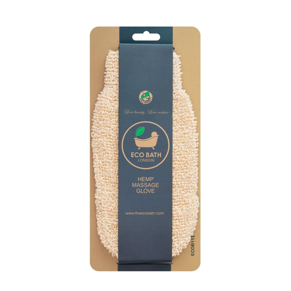 Eco Bath Hemp Massage Glove Natural Exfoliating Body Mitt