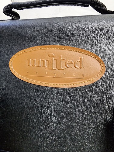United Karaoke Carrying Bag Storage Case with Shoulder Strap Pockets 18x4.25x14" - Picture 3 of 20